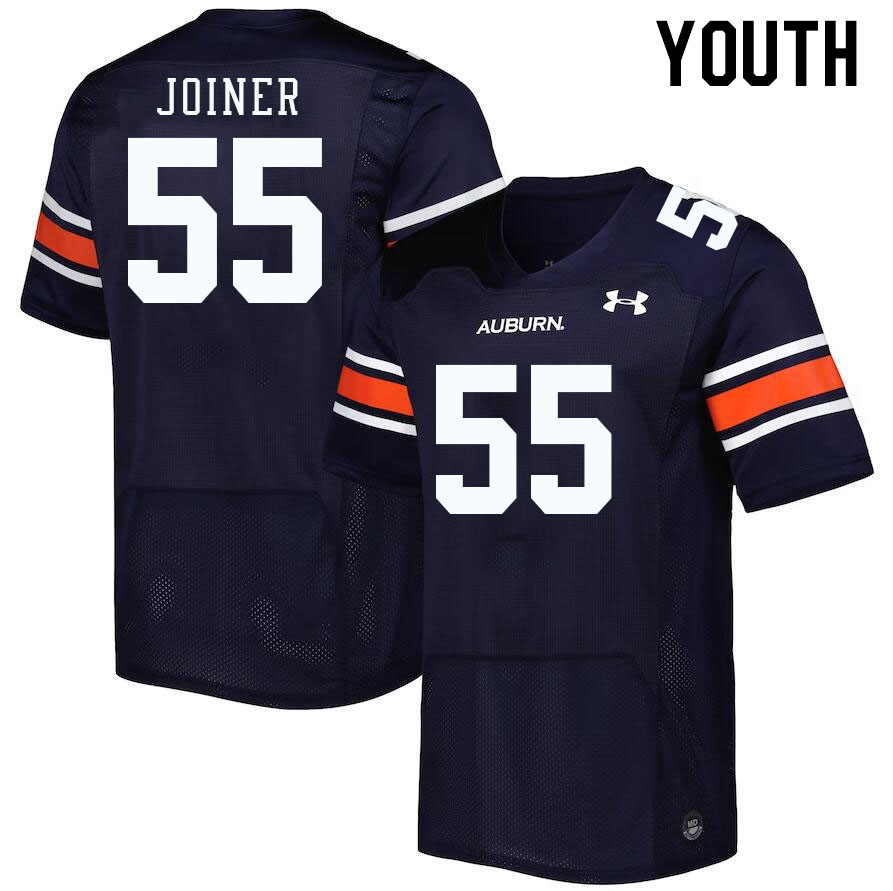 Youth #55 Bradyn Joiner Auburn Tigers College Football Jerseys Stitched-Navy